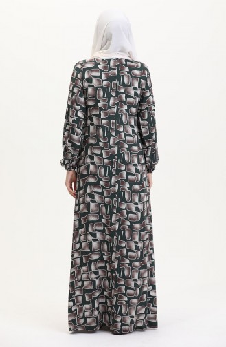 Gebedsjurk Met Zijstrik 4483AG-01 Khaki Mink 4483AG-01