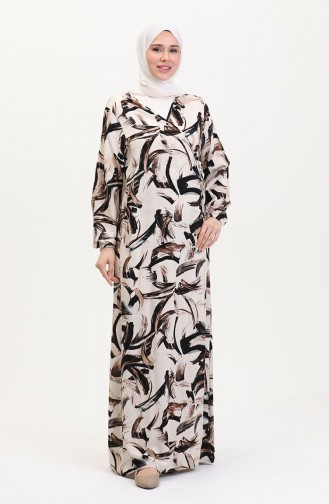 Gebedsjurk Met Zijstrik 4483AH-03 Bruin 4483AH-03