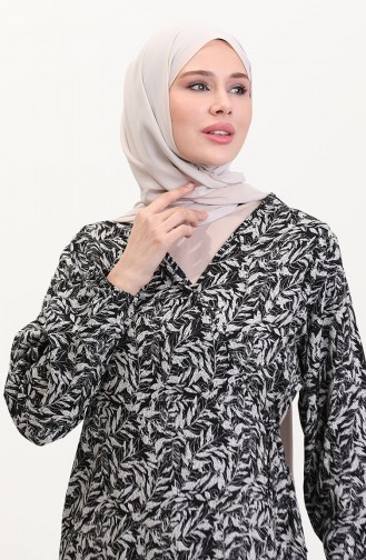 ثوب صلاة برباط جانبي 4483T-01 أسود 4483T-01