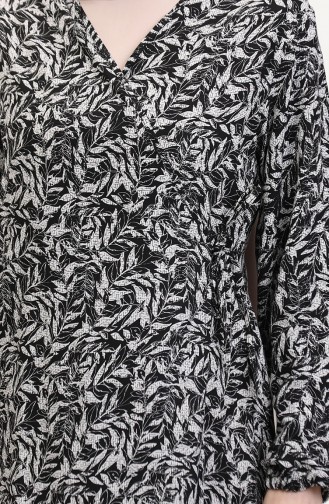 ثوب صلاة برباط جانبي 4483T-01 أسود 4483T-01