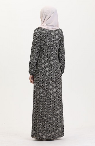 Gebetskleid Mit Seitlicher Bindefläche 4483U-01 Schwarz 4483U-01