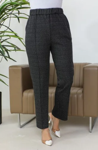 Jacquard Women`s Trousers 1037H-01 Black 1037H-01