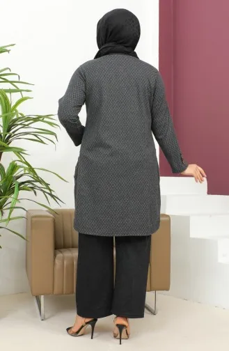 Vako Patroon Tuniek Broek Tweedelig Pak 2692C-01 Zwart 2692C-01