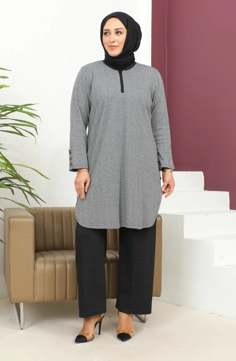 بدلة تونيك بنطلون من BSDesen 2692D-01 أسود 2692D-01
