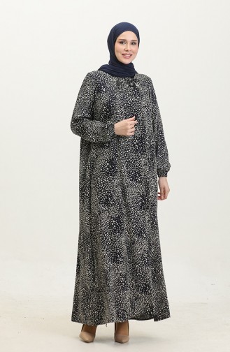 Robe Hijab Bleu Marine 44852-03