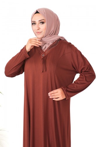 فستان أخضر تبغ 4932-03