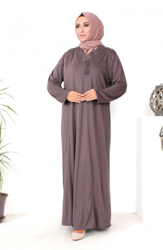 Braun Hijab Kleider 4932-04