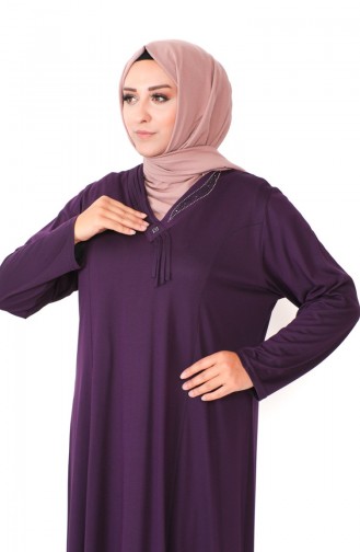 Lila Hijab Kleider 4932-06