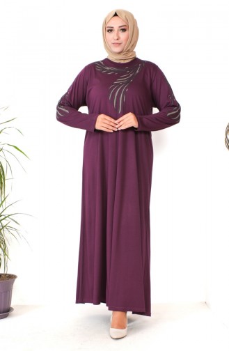 Zwetschge Hijab Kleider 4944-01