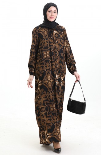 Robe Hijab Couleur Brun 994585J-01