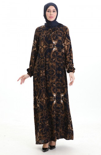 Robe Hijab Bleu Marine 994585J-02