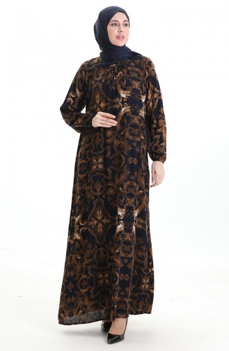 Robe Hijab Bleu Marine 994585J-02