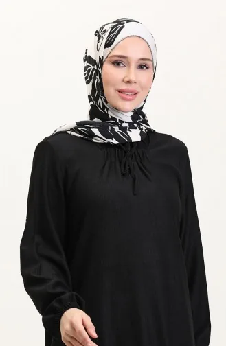 Jurk Met Vierkante Hals 99490701-01 Zwart 99490701-01