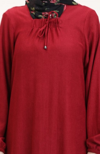 Claret red İslamitische Jurk 99490701-02