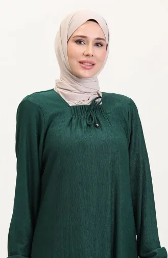 فستان برقبة مربعة 99490701-03 أخضر 99490701-03