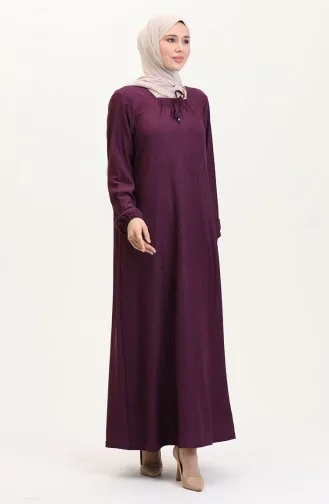 Jurk Met Vierkante Hals 99490701-04 Paars 99490701-04