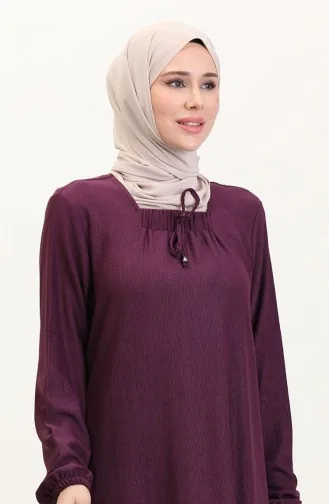 Jurk Met Vierkante Hals 99490701-04 Paars 99490701-04