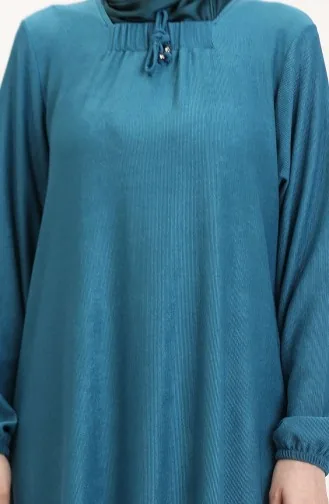 Jurk Met Vierkante Hals 99490701-05 Turquoise 99490701-05