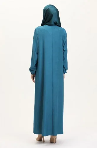 Jurk Met Vierkante Hals 99490701-05 Turquoise 99490701-05