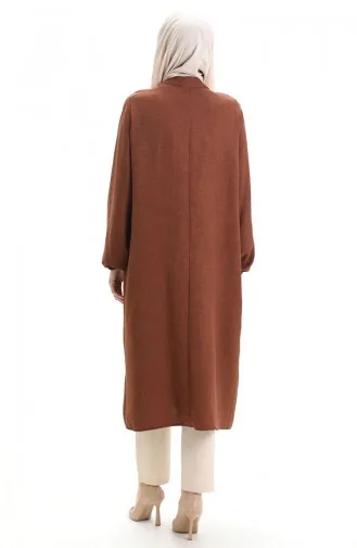 تونيك كتان طويل 992005-02 بني 992005-02