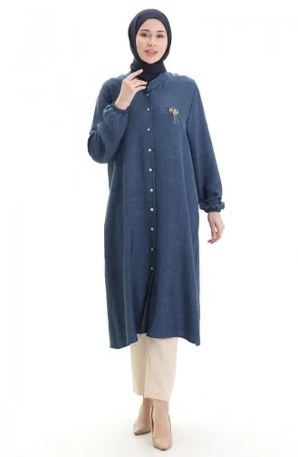 تونيك طويل من الكتان 992005-05 نيلي 992005-05