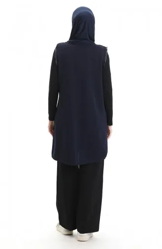 Leder Kombiweste 994763-01 Marineblau 994763-01