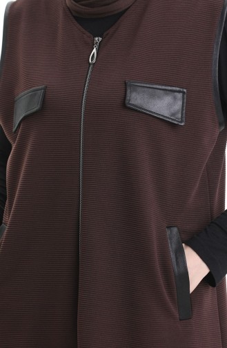 Gilet Sans Manches Couleur Brun 994763-05