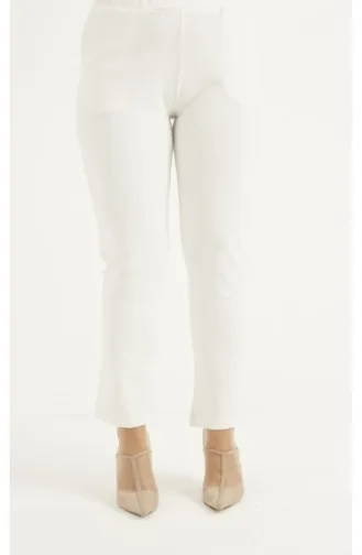 Büyük Beden Pantolon 1030A-01 Beyaz