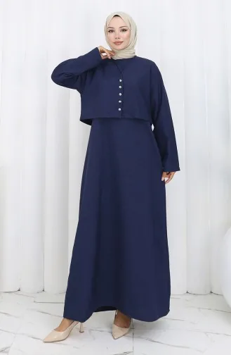 سترة وصدرية بدلة من قطعتين 2155-01 أزرق داكن 2155-01