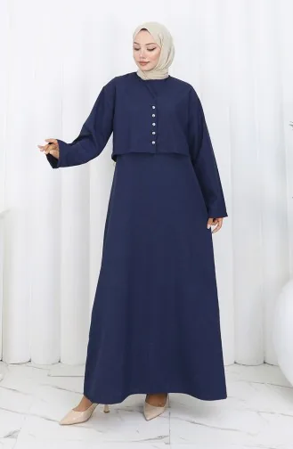 سترة وصدرية بدلة من قطعتين 2155-01 أزرق داكن 2155-01