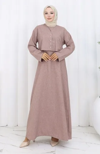 سترة بدلة من قطعتين 2155-02 وردي غامق مغبر 2155-02