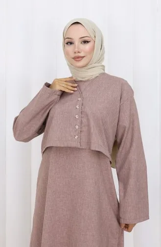 سترة بدلة من قطعتين 2155-02 وردي غامق مغبر 2155-02