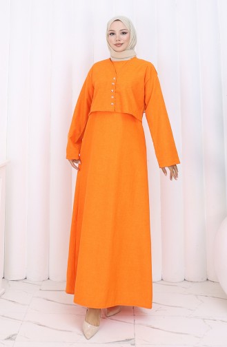 Veste Gilet Costume Deux Pièces 2155-04 Orange 2155-04