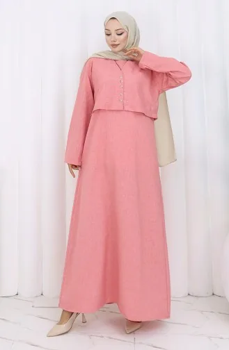 Ensemble Deux Pièces Veste Et Gilet 2155-05 Rose 2155-05