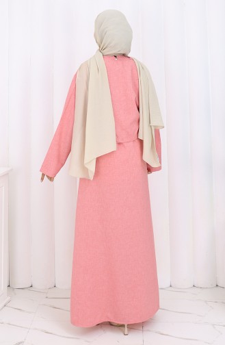 Zweiteiliger Anzug Mit Jacke Und Weste 2155-05 Rosa 2155-05