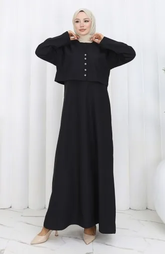 Veste Gilet Costume Deux Pièces 2155-06 Noir 2155-06