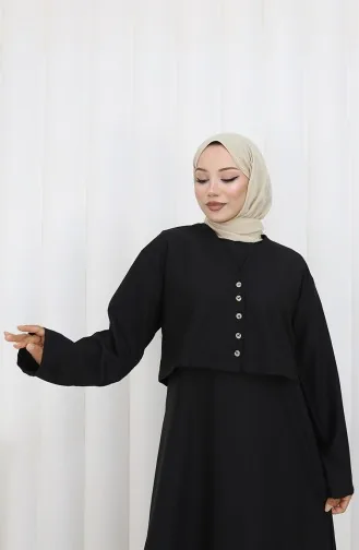 Veste Gilet Costume Deux Pièces 2155-06 Noir 2155-06