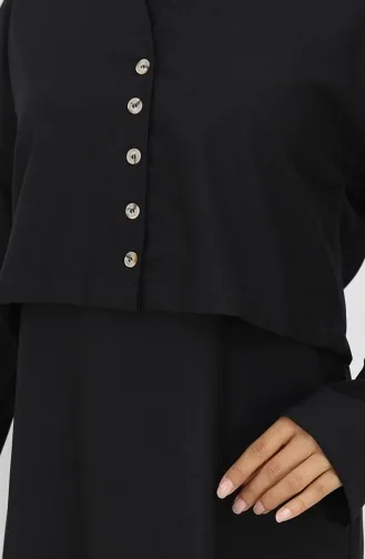 Veste Gilet Costume Deux Pièces 2155-06 Noir 2155-06