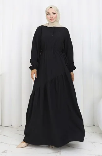 Robe Jupe Plissée 2157-01 Noir 2157-01