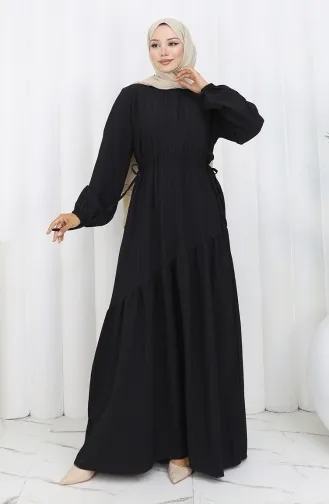 Robe Jupe Plissée 2157-01 Noir 2157-01