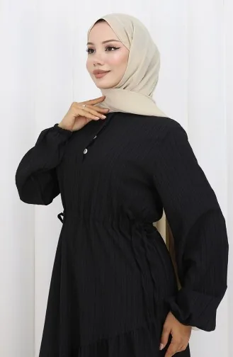 Robe Jupe Plissée 2157-01 Noir 2157-01