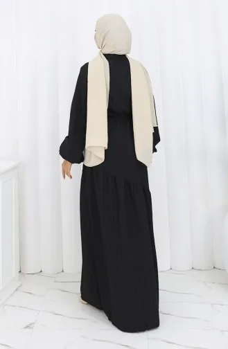Robe Jupe Plissée 2157-01 Noir 2157-01