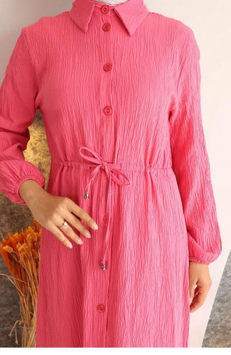 Langer Anzug Mit Schlitzdetails In Fuchsie 751