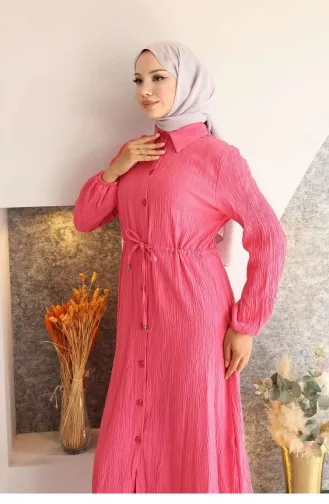 Combinaison Longue Fendue Fuchsia 751