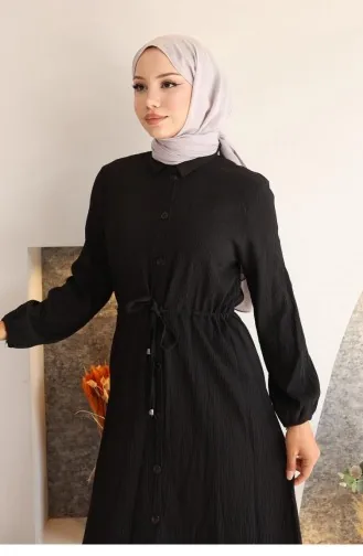 بدلة طويلة سوداء بتفاصيل مشقوقة 752