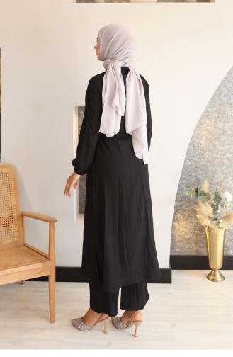 Costume Long Fendu Noir 752