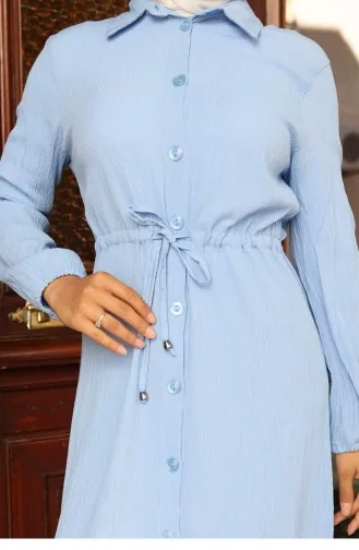 Combinaison Longue Fendue Bleu Bébé 759