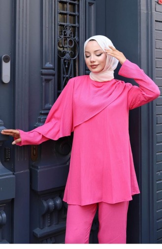 Cape Gedetailleerd Pak Fuchsia 770