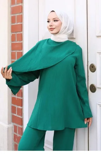 Cape Gedetailleerd Pak Groen 775