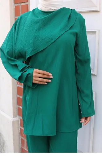 Cape Gedetailleerd Pak Groen 775